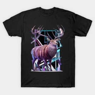 Deer Geometric russian T-Shirt